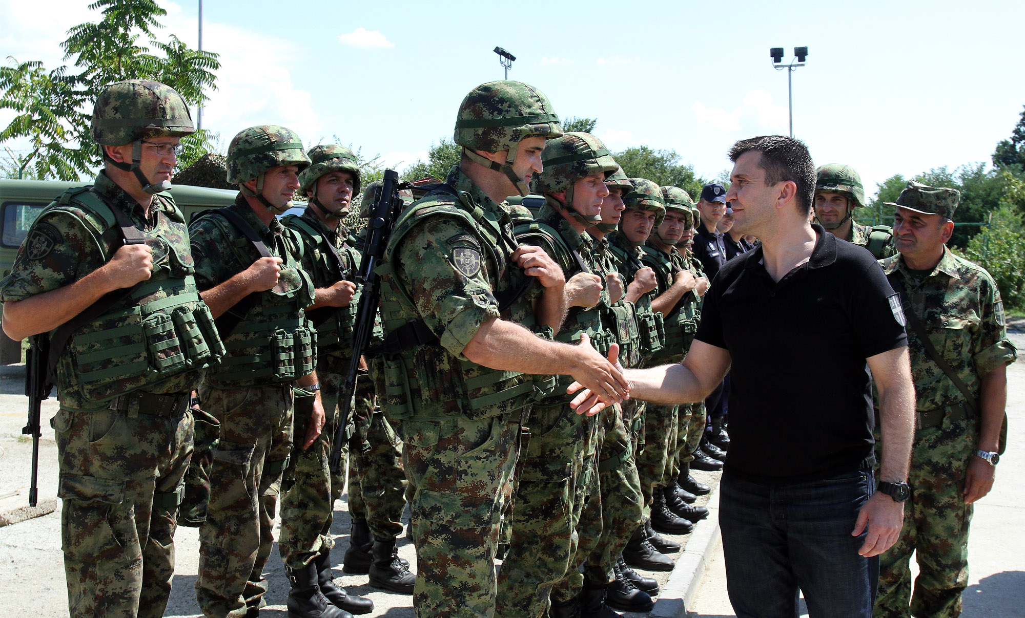 Minister Djordjevic visited Joint Military and Police Force on the border with Macedonia
